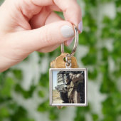 Ein Soldat bietet Sicherheit für Marines Schlüsselanhänger (Hand)