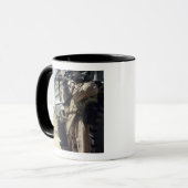 Ein Soldat bietet Sicherheit für Marines Tasse (Vorderseite Links)