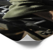 Ein Soldat bietet Sicherheit Poster (Ecke)