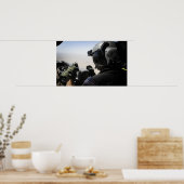 Ein Soldat bietet Sicherheit Poster (Küche)