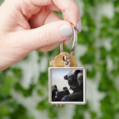 Ein Soldat bietet Sicherheit Schlüsselanhänger (Hand)