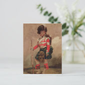 Ein Soldat der 79. Highlander in Chobham Postkarte (Stehend Vorderseite)