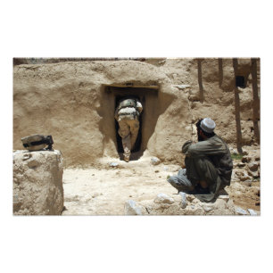 Ein Soldat von der Nationalgarde Fotodruck