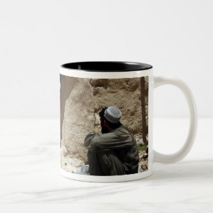 Ein Soldat von der Nationalgarde Zweifarbige Tasse