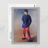 Ein Soldat von Gustave Caillebotte Fine Art Postkarte (Vorne/Hinten)