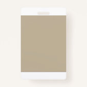 Ein solider brauner Hintergrund mit einem glatten, Ausweis (Rückseite)