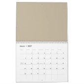 Ein solider brauner Hintergrund mit einem glatten, Kalender (Mär 2027)