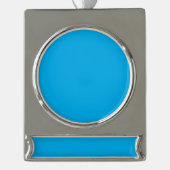 Ein solider, hellblauer Hintergrund ohne jegliches Banner-Ornament Silber (Vorderseite)