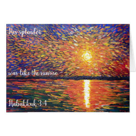 Ein solider Sonnenaufgang Habakkuk