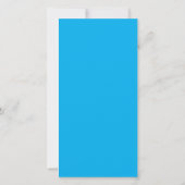 Ein solides hellblaues Hintergrundbild füllt Karte (Rückseite)