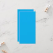 Ein solides hellblaues Hintergrundbild füllt Karte (Vorderseite/Rückseite Beispiel)