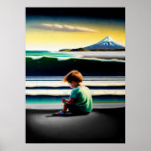 Ein Sommer in Taranaki - Leinwand Art Print Poster (Vorne)