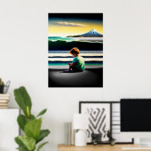 Ein Sommer in Taranaki - Leinwand Art Print Poster (Heimbüro)