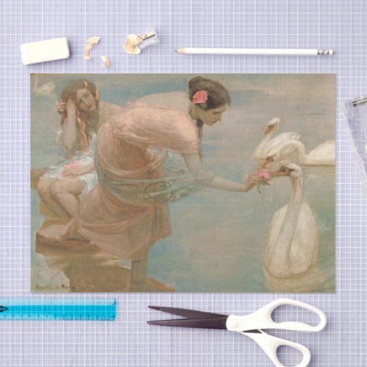 Ein Sommermorgen | Rupert Bunny Seidenpapier (Handwerk)