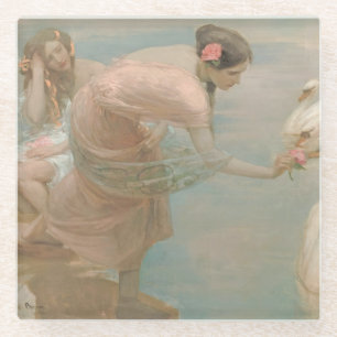 Ein Sommermorgen von Rupert Bunny (1897) Glasuntersetzer