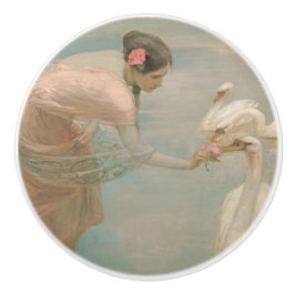 Ein Sommermorgen von Rupert Bunny (1897) Keramikknauf