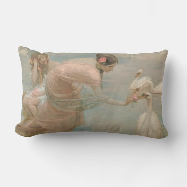 Ein Sommermorgen von Rupert Bunny (1897) Lendenkissen (Vorderseite)