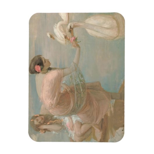 Ein Sommermorgen von Rupert Bunny (1897) Magnet (Vertikal)