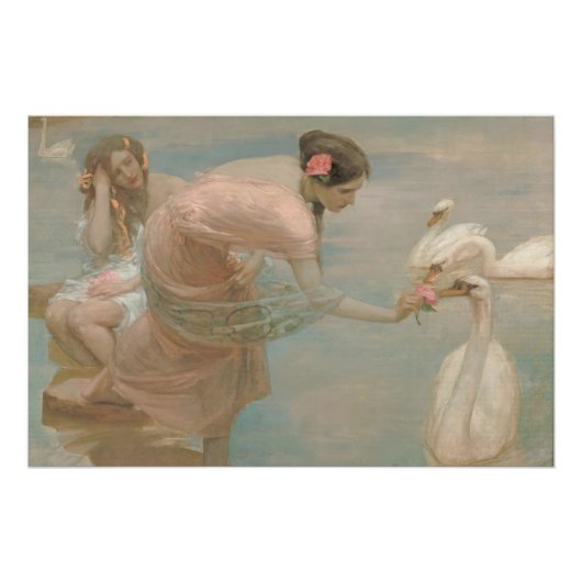 Ein Sommermorgen von Rupert Bunny (1897) Poster (Vorderseite)