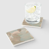 Ein Sommermorgen von Rupert Bunny (1897) Steinuntersetzer (Seitenansicht)