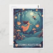 Ein Sommernachtstraum in Shakespeare Postkarte (Vorne/Hinten)