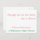 Ein Sommernachtstraum Postkarte (Vorne/Hinten)