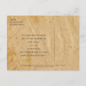 Ein Sommernachtstraum Save the Date Postkarte (Rückseite)