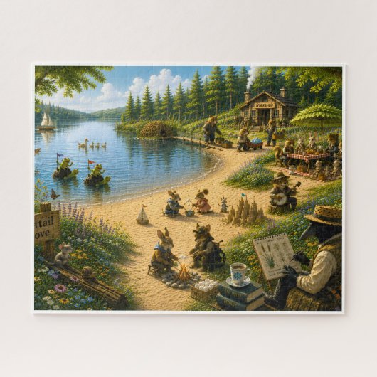 Ein Sommertag in Cattail Cove Puzzle (Horizontal)