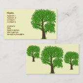 Ein sonderbarer Baum Visitenkarte (Vorne/Hinten)