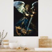 Ein Song aus Stahl und Maßstab | Angel / Dragon Poster (Küche)