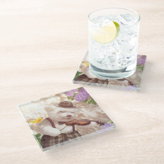 Ein Song für dich Glasuntersetzer (Schrägansicht)