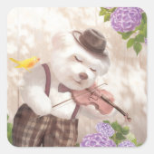 Ein Song für dich Quadratischer Aufkleber (Vorderseite)