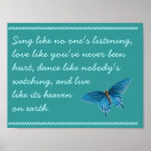 Ein Song-Poster Poster (Vorne)