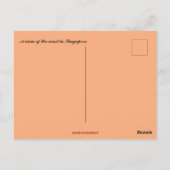 Ein Sonnenaufgang an der Küste in Singapur Postkarte (Rückseite)