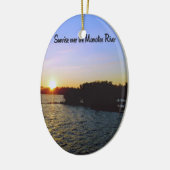 Ein Sonnenaufgang in Bradenton Florida Keramik Ornament (Links)