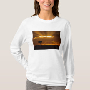 Ein Sonnenaufgang mit offenem Maul im Maasai Mara T-Shirt