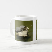 Ein Sonnenbad nehmende Schildkröten Kaffeetasse (Vorderseite Links)