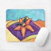 Ein Sonnenbad nehmende Starfish Mousepad (Mit Mouse)