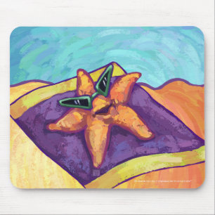 Ein Sonnenbad nehmende Starfish Mousepad