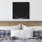 Ein sonnenbeleuchteter Halbmond der Erde Leinwanddruck (Insitu (Schlafzimmer))