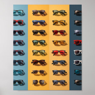 Ein Sonnenbrillen-Musterdesign, Poster