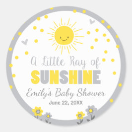 Ein Sonnenschein Baby Dusche Umschlag Aufkleber So