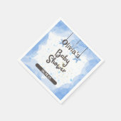 Ein Sonnenschein: Personalisierte Wasserfarbe Serviette (Ecke)