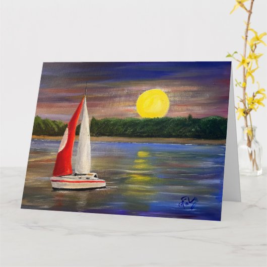 Ein Sonnensegel von Gary Poling Karte (Gelbe Blume)