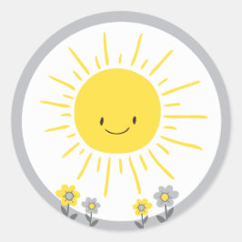 Ein Sonnenstrahl Umschlag Aufkleber Kleiner Sonnen