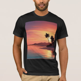 Ein Sonnenuntergang am Strand T-Shirt