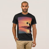 Ein Sonnenuntergang am Strand T-Shirt (Vorne ganz)