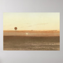 Ein Sonnenuntergang aus dem Ballon betrachtet.
