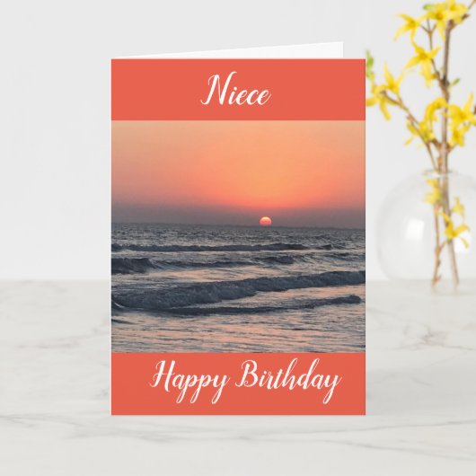 EIN SONNENUNTERNEHMEN/SONNENREISE FÜR SIE IN NIECE KARTE (Gelbe Blume)