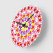 Ein sonniger Sonnentag Runde Wanduhr (Winkel)